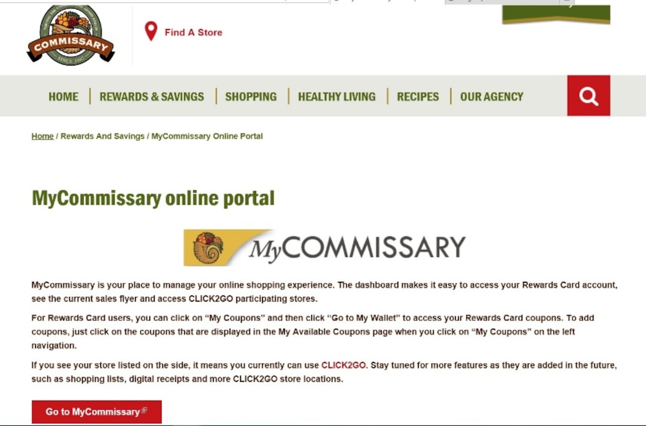 Screengrab of an online portal