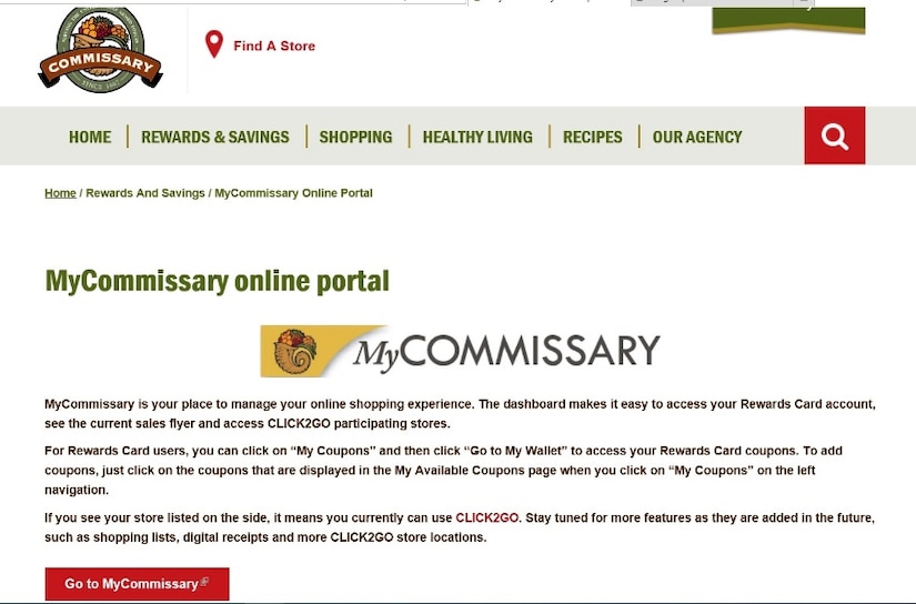 Screengrab of an online portal
