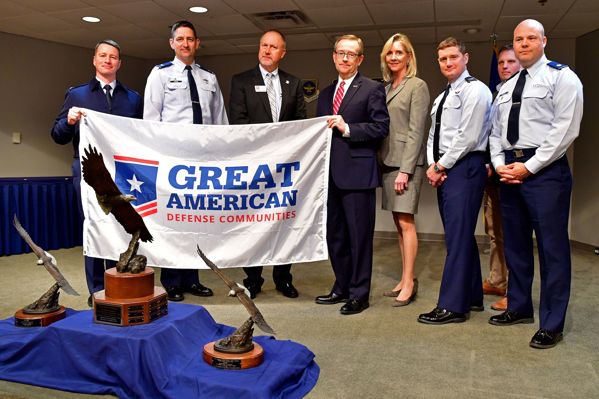 Representatives from the Association of Defense Communities met with leadership from Little Rock Air Force Base, Arkansas, and surrounding community leaders.