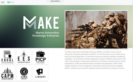 An information technology team at Naval Surface Warfare Center (NSWC), Corona Division, has upgraded the MAKE application, a suite of eight software tools to help Marines manage ammunition inventory, acquisition, certifications, safety, logistics, service life and training.