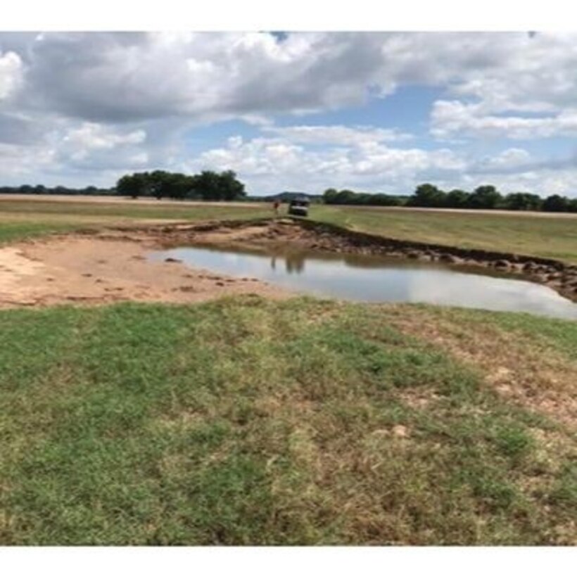 Perry County Levee after Spring 2019 Arkansas River Flood.
