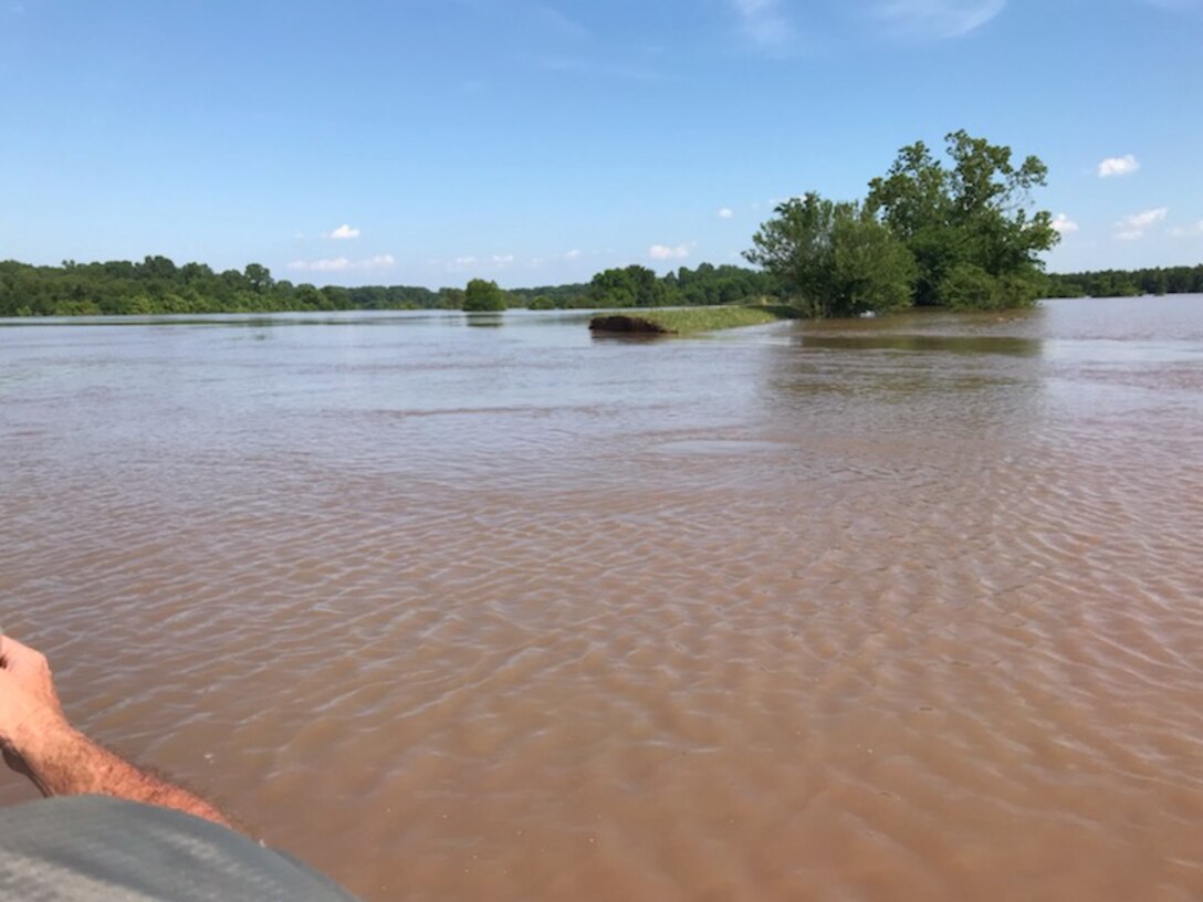 .Dardanelle Drainage District after Spring 2019 Arkansas River Flood.