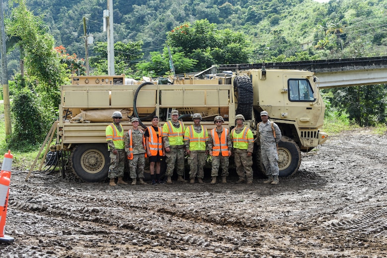 Puerto Rico Air National Guard assists Cayey debris fire
