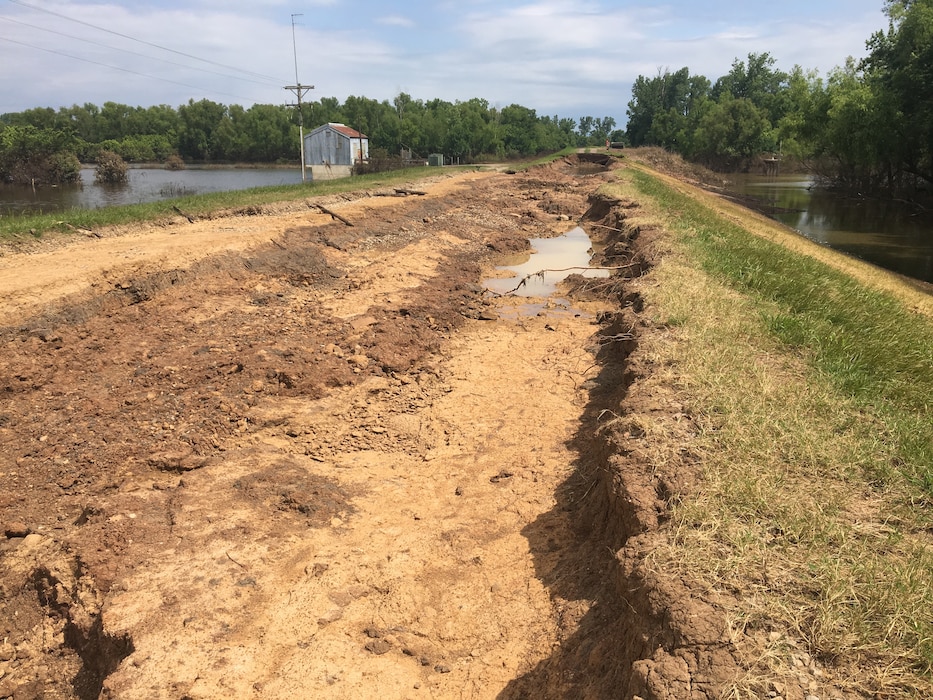 McLean Pumping Station after Spring 2019 Arkansas River Flood.