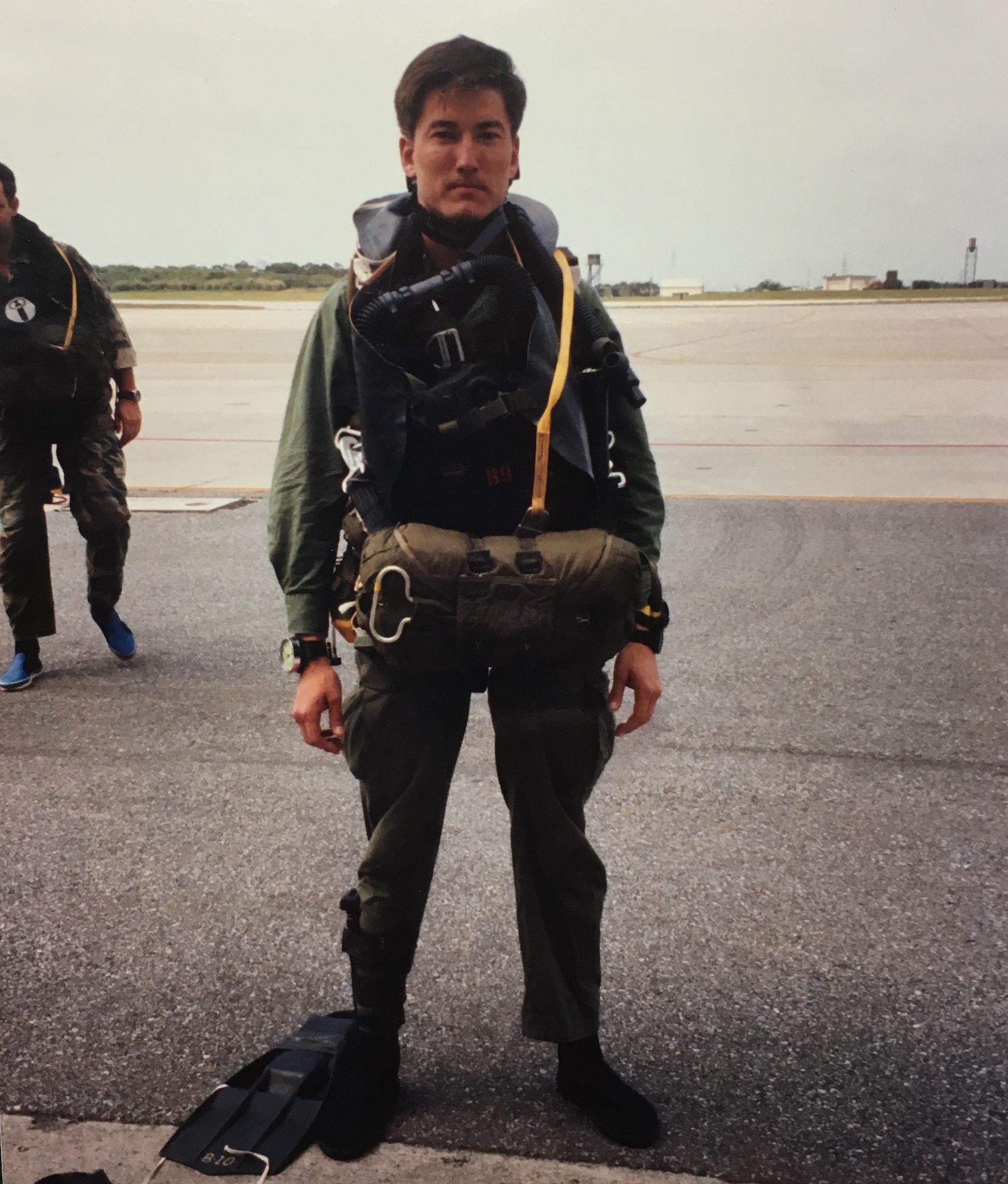 Now-Air Force Lt. Col. Robert Heil, 422nd Medical Squadron commander, poses for a photo during his prior career as an Army Special Forces medic. Heil served 12 years in the Army before transitioning to the Air Force. (Courtesy photo)