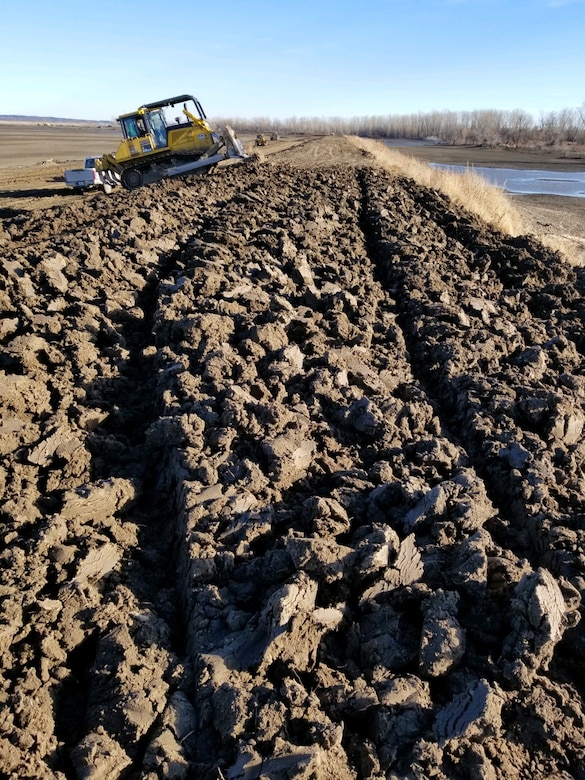 Work is finalized on the L-550 breach closure.