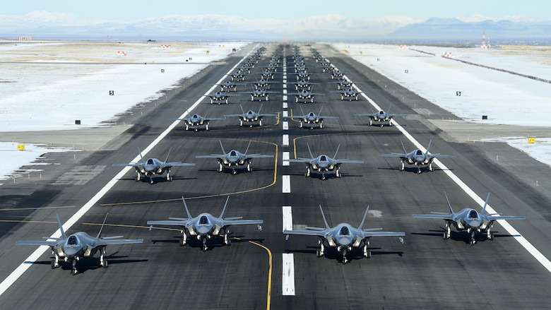Photo of F-35s on Hill AFB