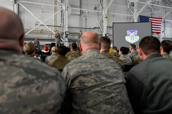 The 910th Airlift Wing’s Christmas Commanders Call was held on Dec. 7, 2019, at Youngstown Air Reserve Station.