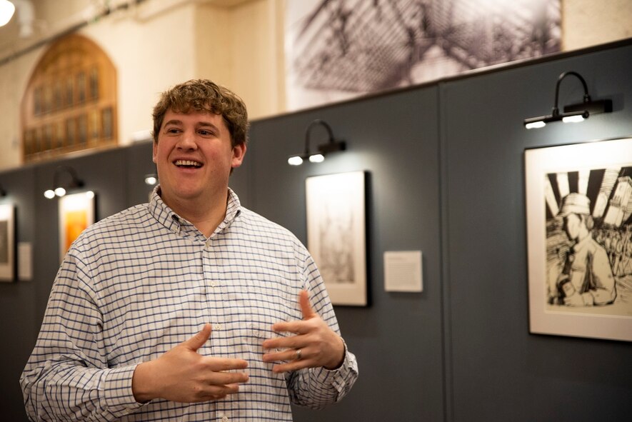 RIA Museum director Patrick Allie discusses the EVAC art exhibit.