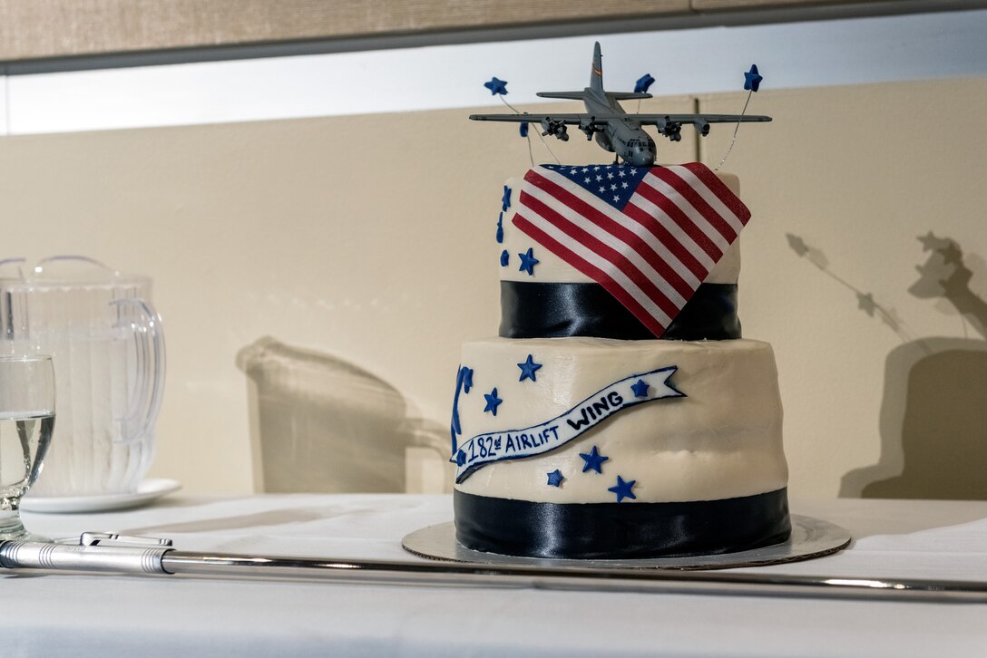 Ceremonial cake pictured.