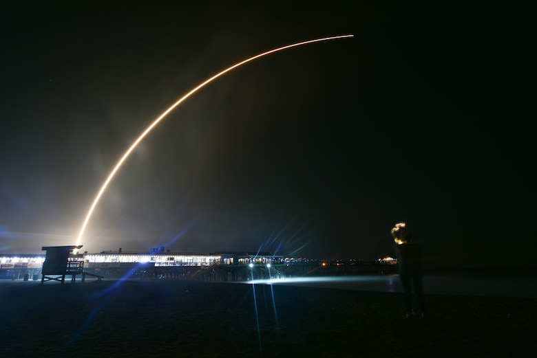 SpaceX's Falcon 9 rocket PSN VI launches from Cape Canaveral Air Force Station