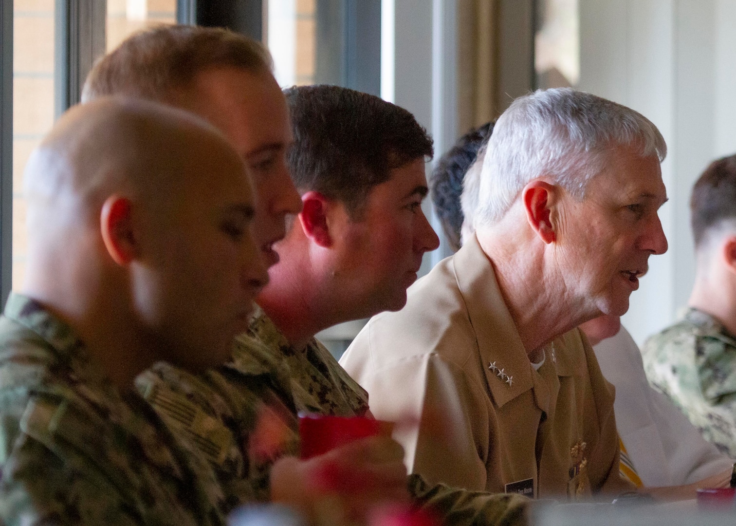 Vice Adm. Thomas Moore, commander, Naval Sea Systems Command (NAVSEA), visited Naval Surface Warfare Center Panama City Division (NSWC PCD) Jan. 7.

During his visit, Moore attended a luncheon with NSWC PCD Sailors.