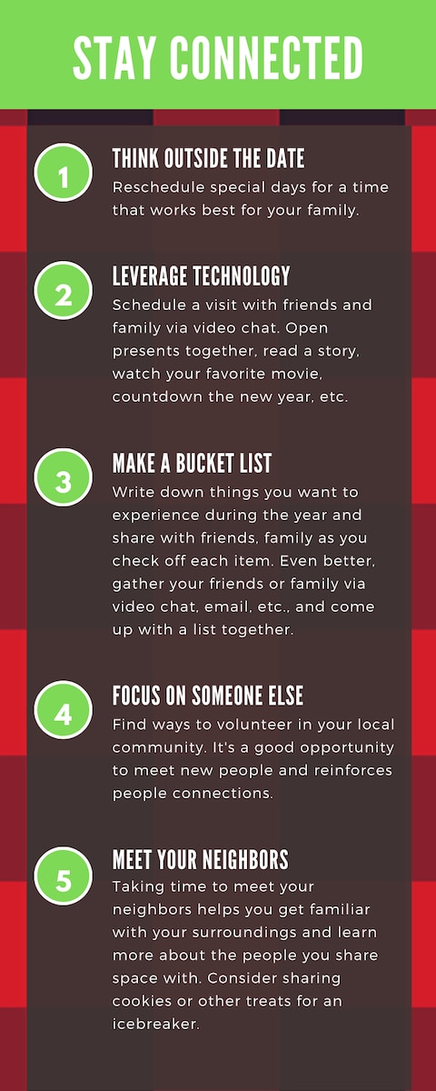 Five tips to help service members stay connected (infographic)