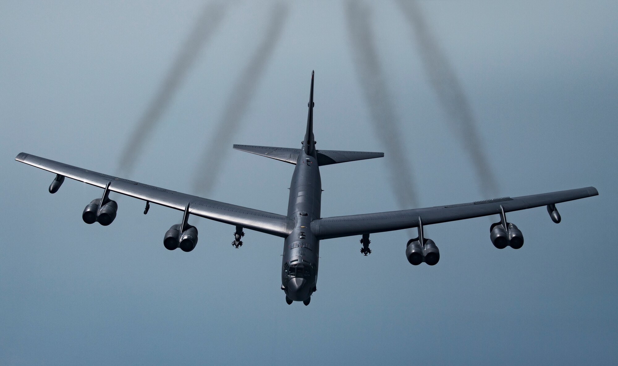 A B-52H Stratofortress over Southwest Asia