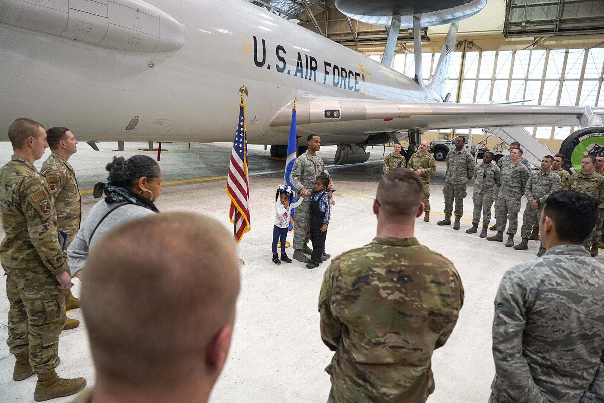 Air Force Master Sgt. Jehu Forte, assigned to the 703rd Aircraft Maintenance Squadron, is awarded the Bronze Star Medal for meritorious service.