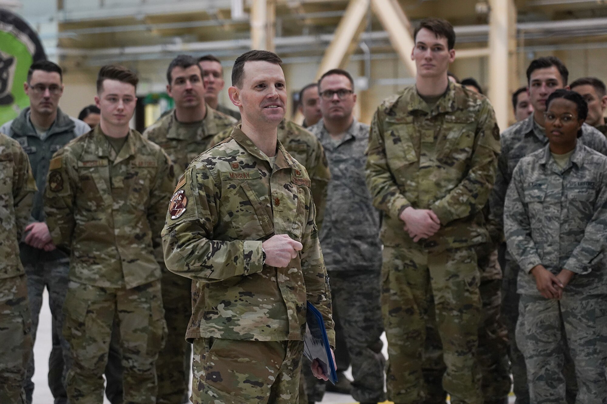 Air Force Master Sgt. Jehu Forte, assigned to the 703rd Aircraft Maintenance Squadron, is awarded the Bronze Star Medal for meritorious service.