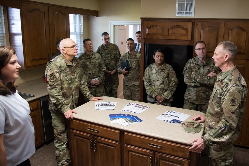 Air Force leadership conducts privatized housing tour at Barksdale AFB