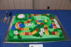 cake made to look like the board game life