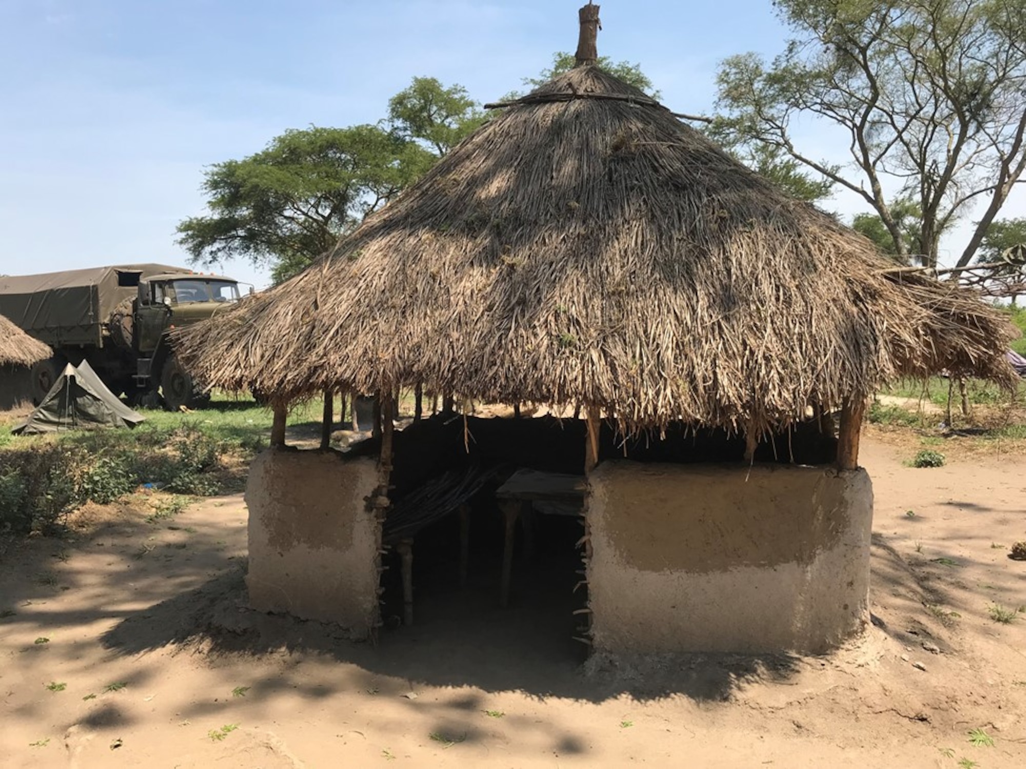 This is the Intelligence Center used by Air Force Office of Special Investigations Force Protection Detachment, Uganda, Ugandan Police, Military, Intelligence, Special Operations Forces and wildlife authorities located at a Uganda People's Defense Forces camp on the Uganda/Democratic Republic of the Congo border. (Courtesy photo)