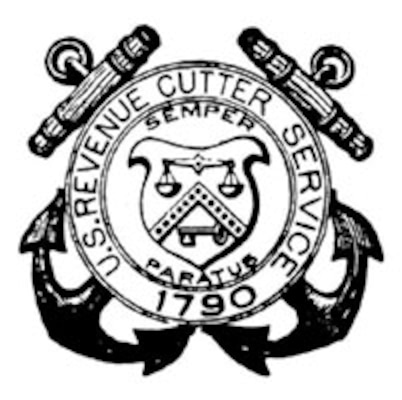 An image of the official seal of the Revenue Cutter Service, circa 1910