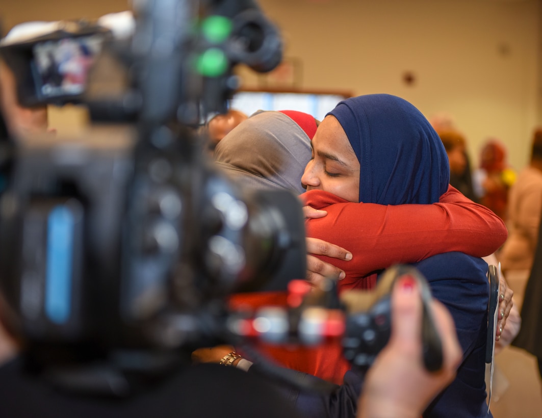 Chaplain candidate Saleha Jabeen was commissioned as a second lieutenant in Chicago at the Catholic Theological Union by the Air Force chief of chaplains, Dec. 18, becoming the first female Muslim chaplain in the Department of the Defense.