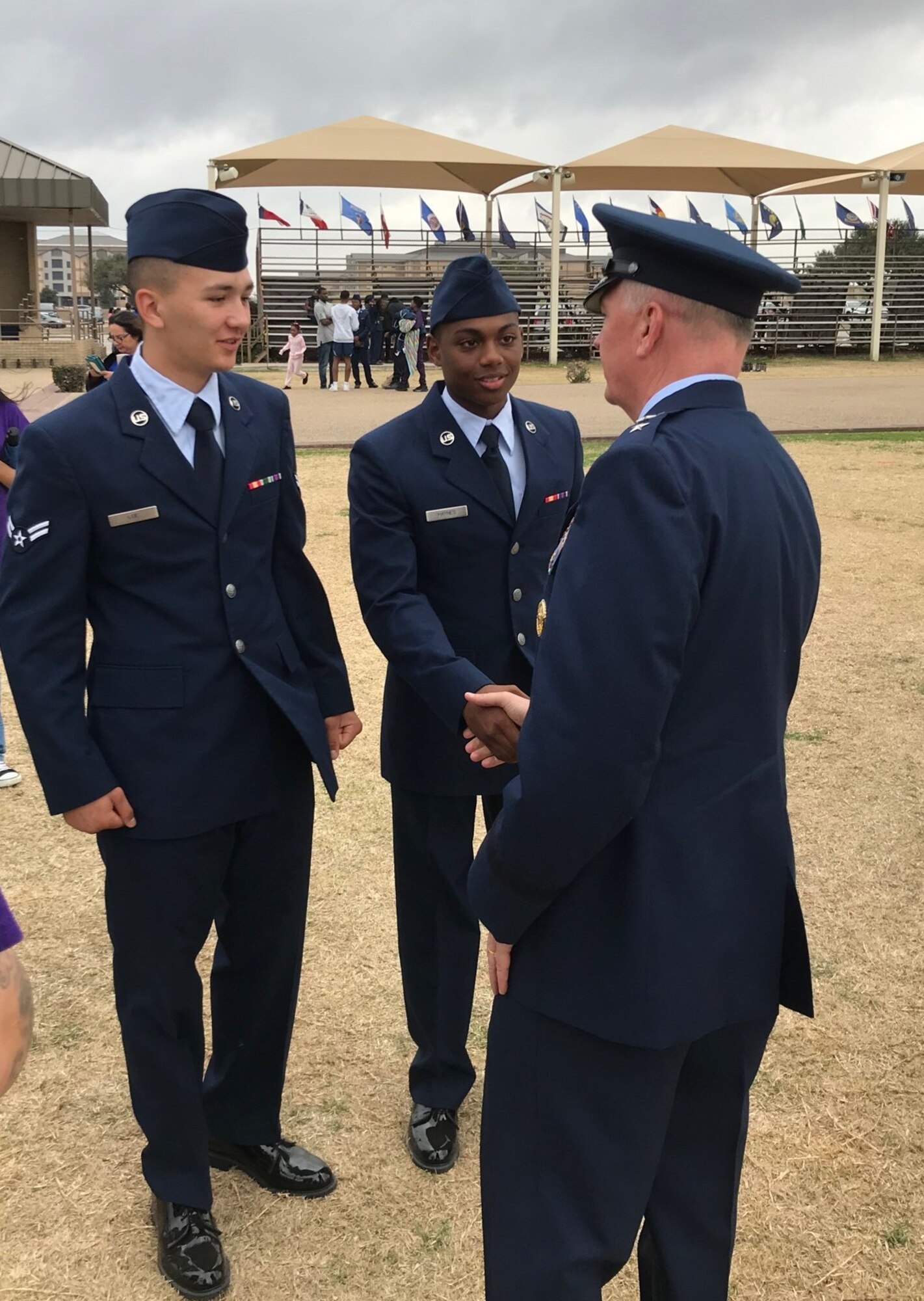 AFDW commander, command chief welcome Air Force’s newest Airmen