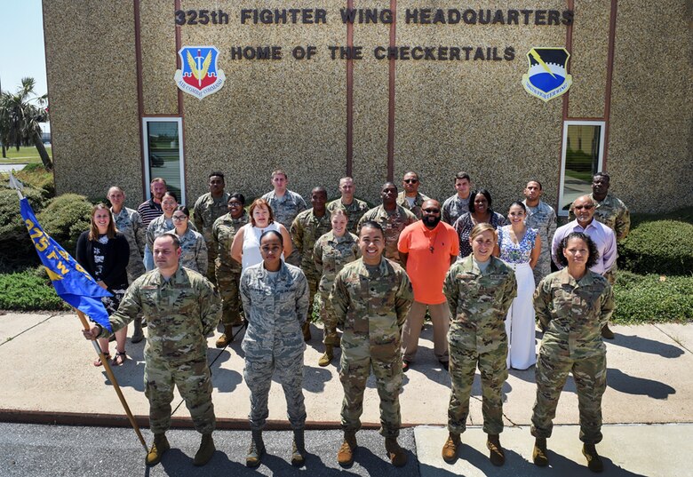 A small team assisted in getting over 11,000 people from the 325th Fighter Wing out of Hurricane Michael's path once the evacuation order was given, and continued to provide support when Tyndall needed to be rebuilt. Tyndall's very own 325th Comptroller Squadron fit the bill for this prestigious award. Their selflessness and dedication to the safety of others and the reconstruction efforts for the base has earned them the Gen. Larry O. Spencer Special Acts and Services Award. (U.S. Air Force article by Senior Airman Stefan Alvarez)