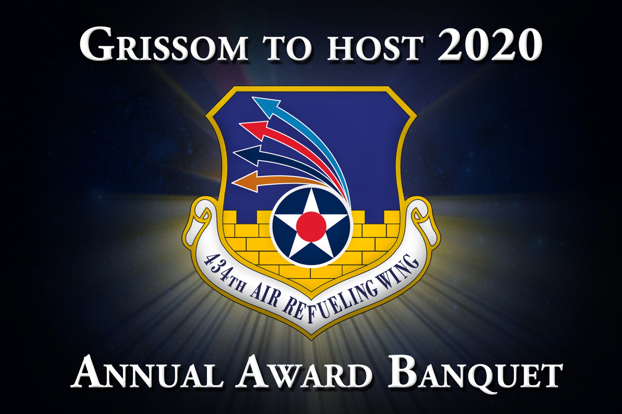 The Grissom annual awards banquet is scheduled for March 7, 2020. 
(U.S. Air Force graphic)
