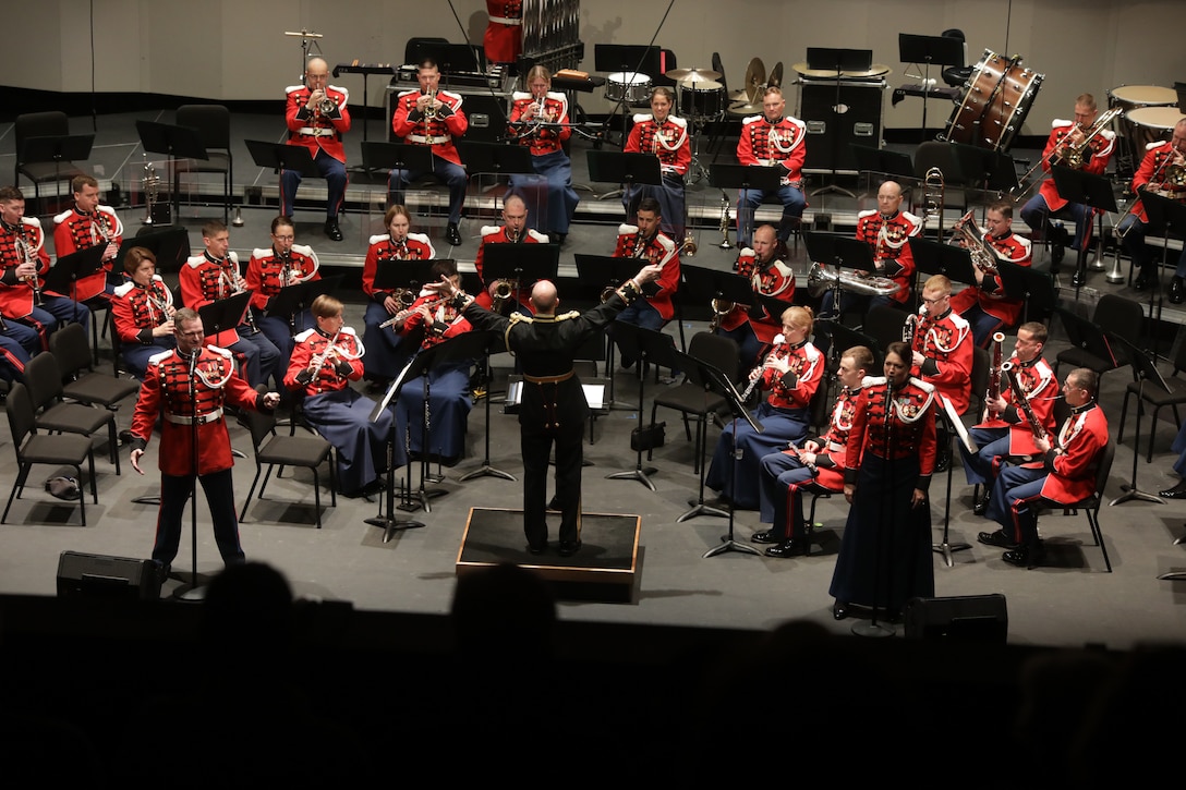 On Jan. 12, 2020, the Marine Band held its Sousa Season Opener (The American Offenbach, Sousa and the Operetta) at George Mason University’s Center for the Arts. The concert included music from El Capitan and The Charlatan. (U.S. Marine Corps photo by Master Gunnery Sgt. Amanda Simmons/released)

Program: https://www.marineband.marines.mil/Portals/175/Docs/Programs/011220.pdf?ver=2020-01-08-091728-680