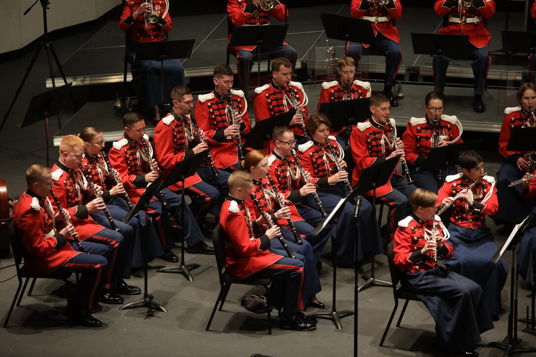 On Jan. 12, 2020, the Marine Band held its Sousa Season Opener (The American Offenbach, Sousa and the Operetta) at George Mason University’s Center for the Arts. The concert included music from El Capitan and The Charlatan. (U.S. Marine Corps photo by Master Gunnery Sgt. Amanda Simmons/released)

Program: https://www.marineband.marines.mil/Portals/175/Docs/Programs/011220.pdf?ver=2020-01-08-091728-680