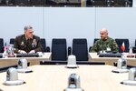 Chairman of the Joint Chiefs of Staff Gen. Mark A. Milley meets with Chief of the General Staff of the Polish Armed Forces, Gen. Raymond Andrzejczak in Brussels, Belgium, Jan. 13, 2020. NATO continues to evolve and adapt to meet new security challenges, achieve its strategic objectives and remain postured to respond to current and future missions.