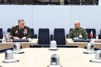 Chairman of the Joint Chiefs of Staff Gen. Mark A. Milley meets with Chief of the General Staff of the Polish Armed Forces, Gen. Raymond Andrzejczak in Brussels, Belgium, Jan. 13, 2020. NATO continues to evolve and adapt to meet new security challenges, achieve its strategic objectives and remain postured to respond to current and future missions.