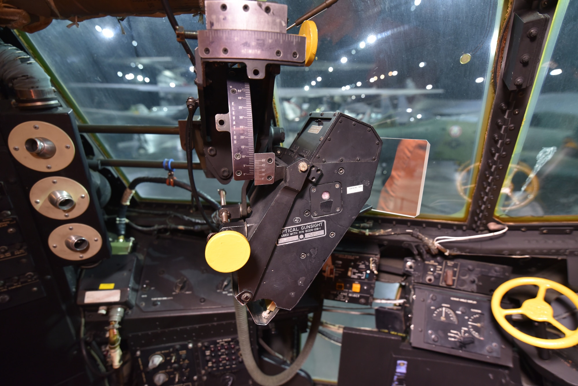 Interior view of a C-130 gunship.