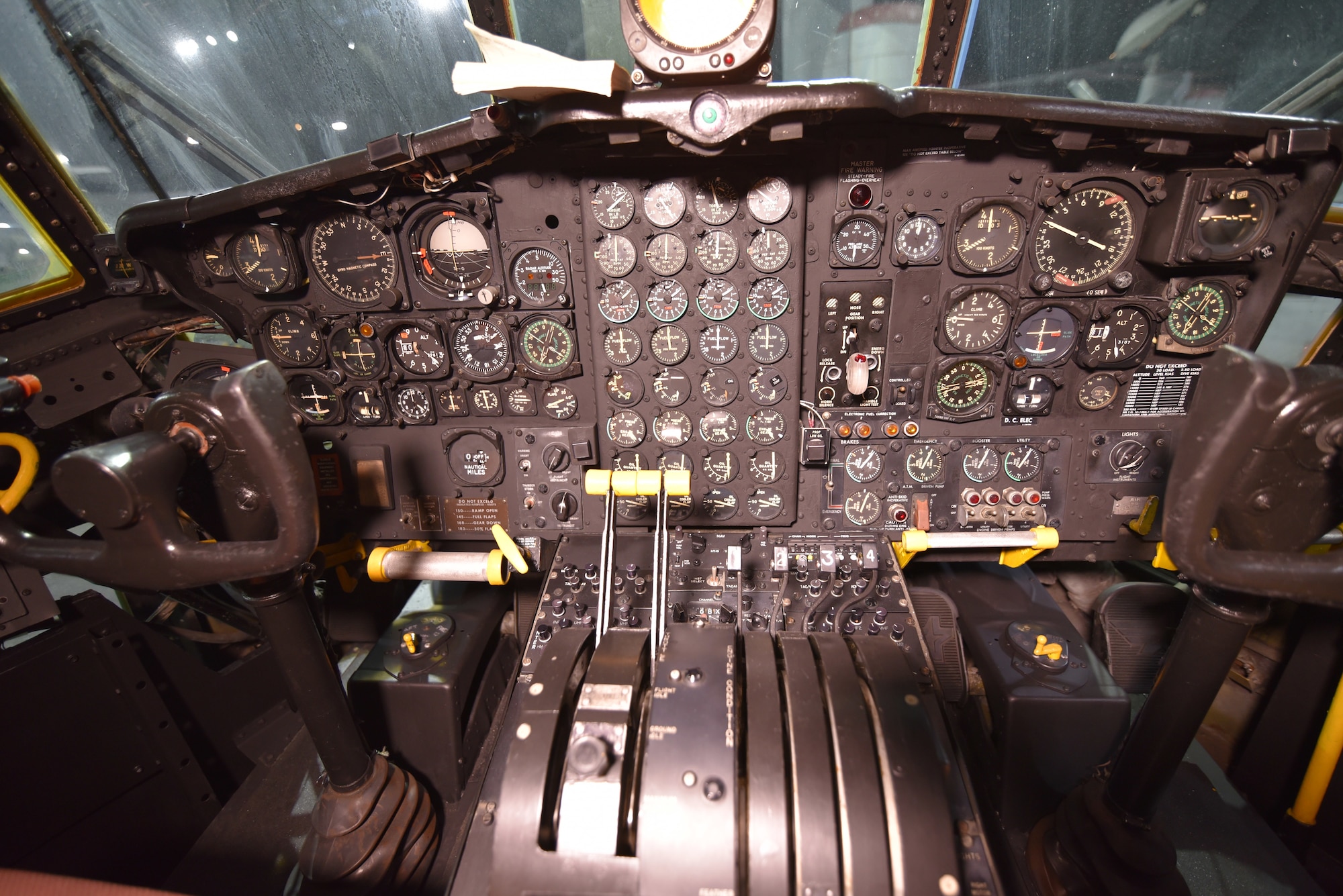 Interior view of a C-130 gunship.