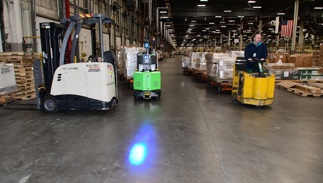 Automated vehicles in a warehouse