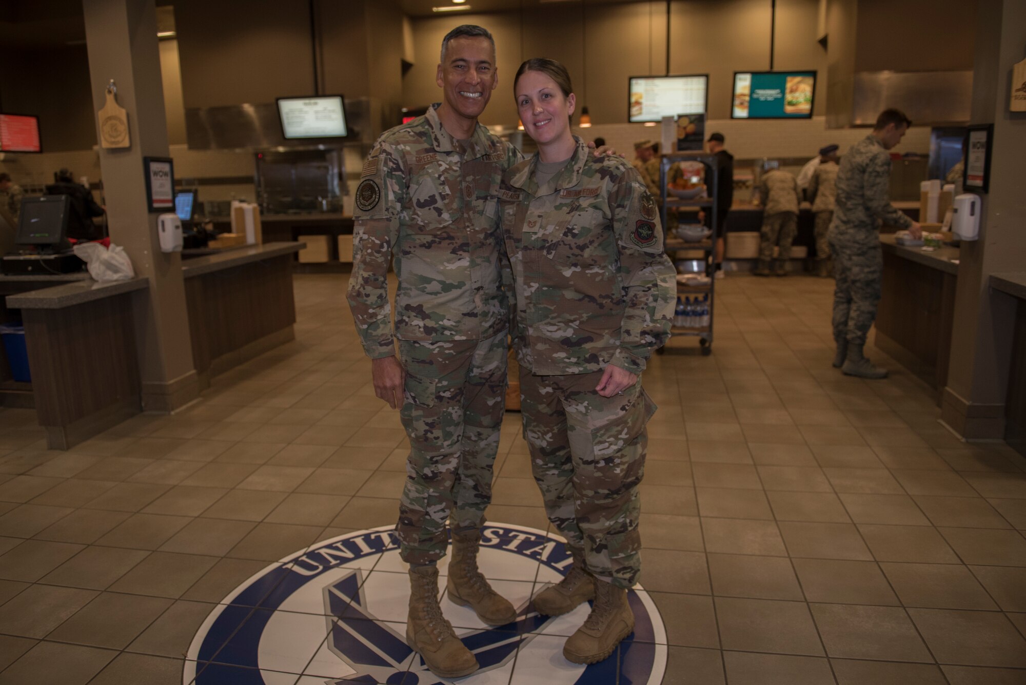 U.S. Air Force Chief Master Sgt. Terrence Greene, Air Mobility Command command chief, visited Travis to gain a better understanding of how the base enhances the rapid global mobility mission.