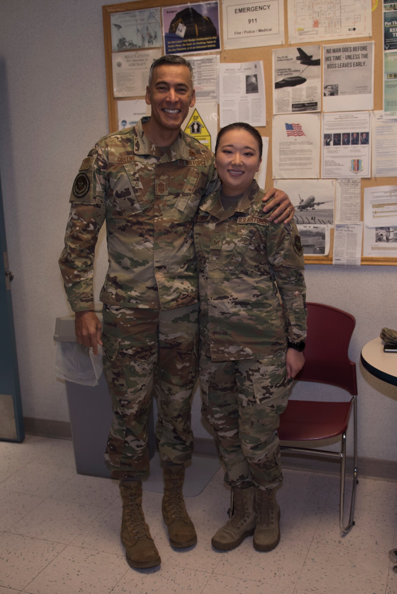 U.S. Air Force Chief Master Sgt Terrence Greene visited Travis AFB to better understand how the base impacts rapid global mobility.