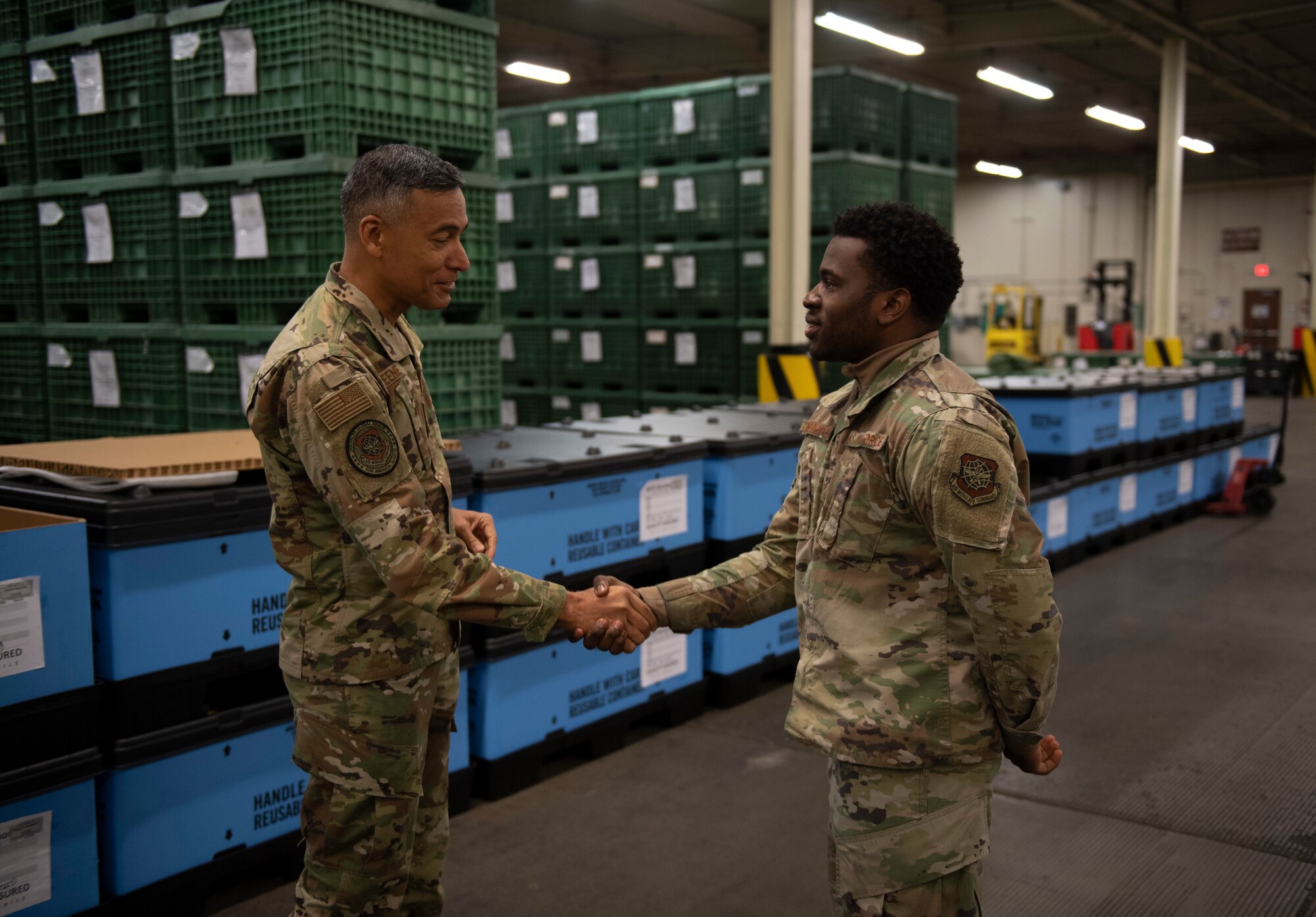 U.S. Air Force Chief Master Sgt Terrence Greene visited Travis AFB to better understand how the base impacts rapid global mobility.