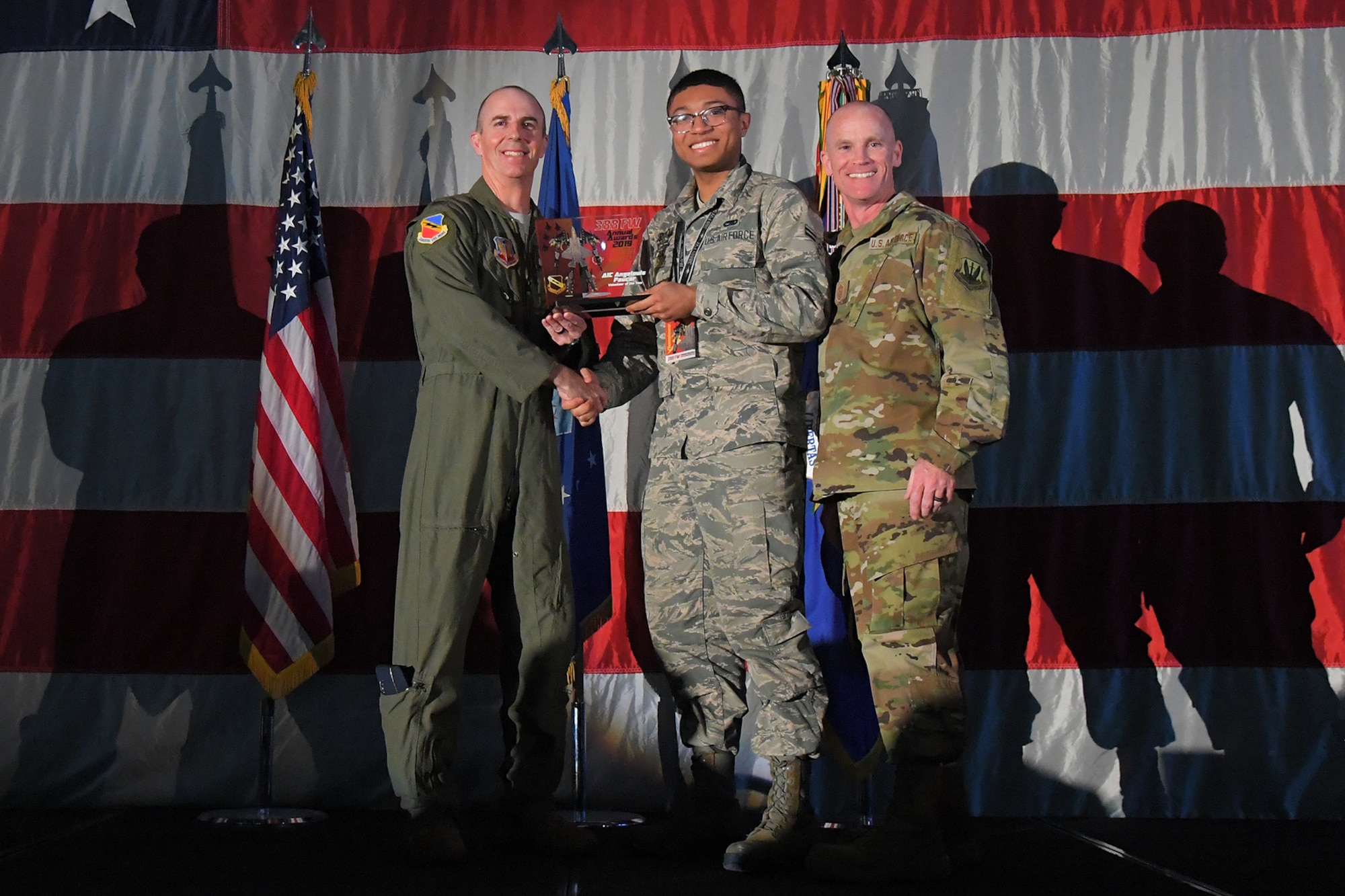 A photograph from the 388th Fighter Wing Annual Awards Ceremony.