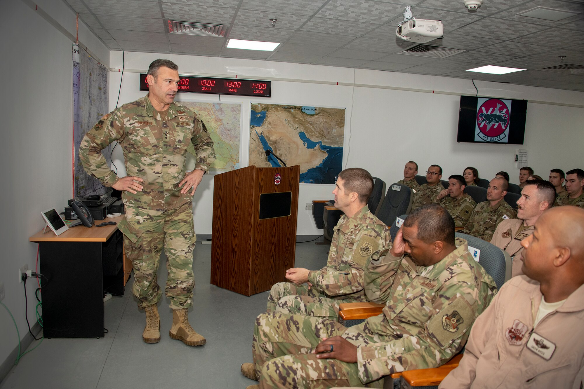 AFCENT leadership visit ADAB