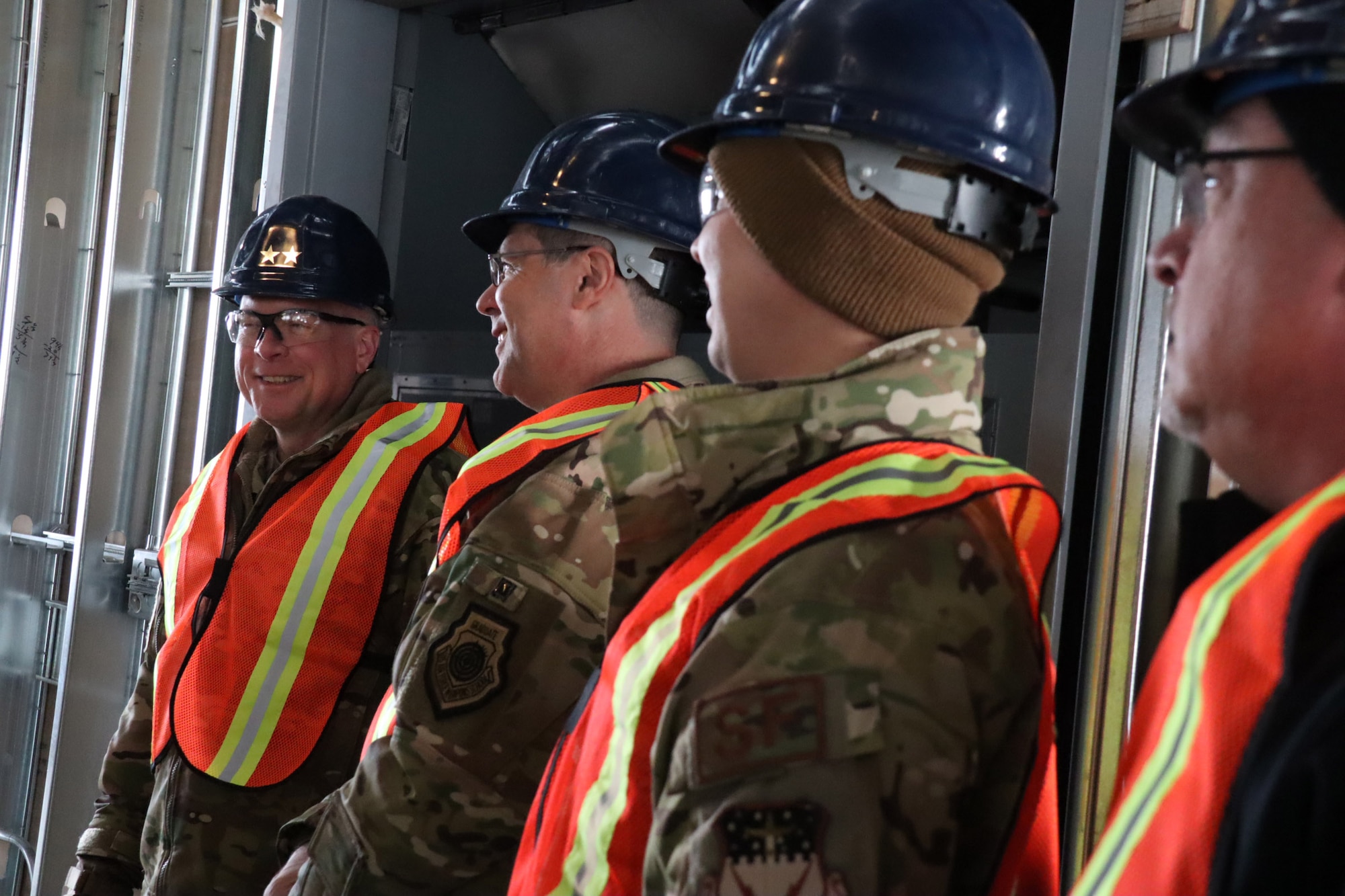 20th Air Force, Air Force Global Strike Command and 341st Missile Wing leadership tour the newest facility on Malmstrom Air Force Base.