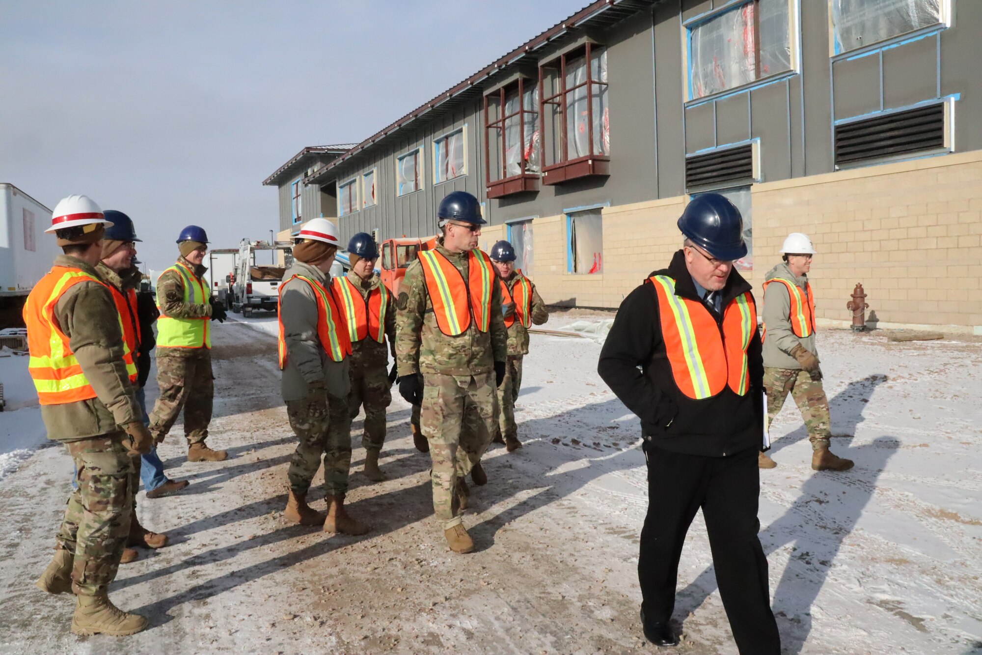 20th Air Force, Air Force Global Strike Command and 341st Missile Wing leadership tour the newest facility on Malmstrom Air Force Base.