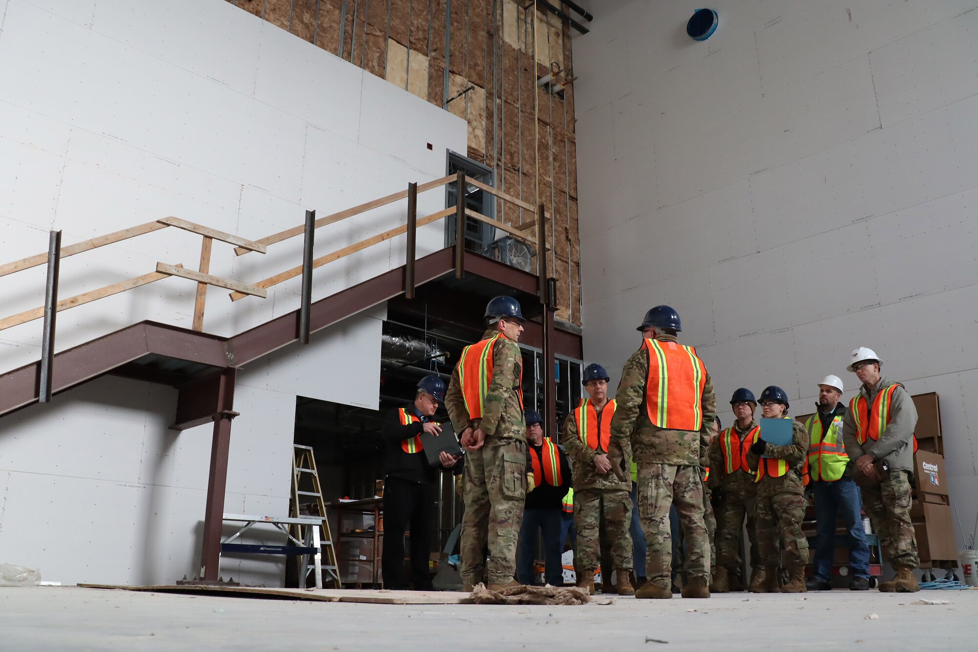 20th Air Force, Air Force Global Strike Command and 341st Missile Wing leadership tour the newest facility on Malmstrom Air Force Base.