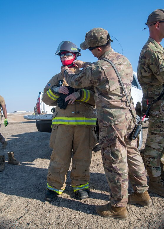 Vehicle burn and extrication exercise
