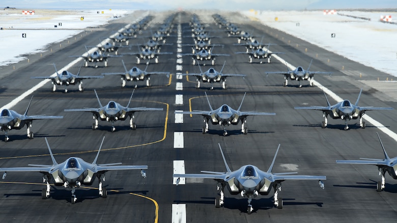 Fighter Wings conducted an F-35 Lightning II Combat Power Exercise