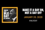 Graphic promoting MLD Day of Service