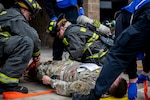 The Indiana National Guard hosted Operation Down and Dirty training exercise at Stout Field Jan. 14, 2020. Working with multiple agencies from central Indiana on the exercise was key to the success.