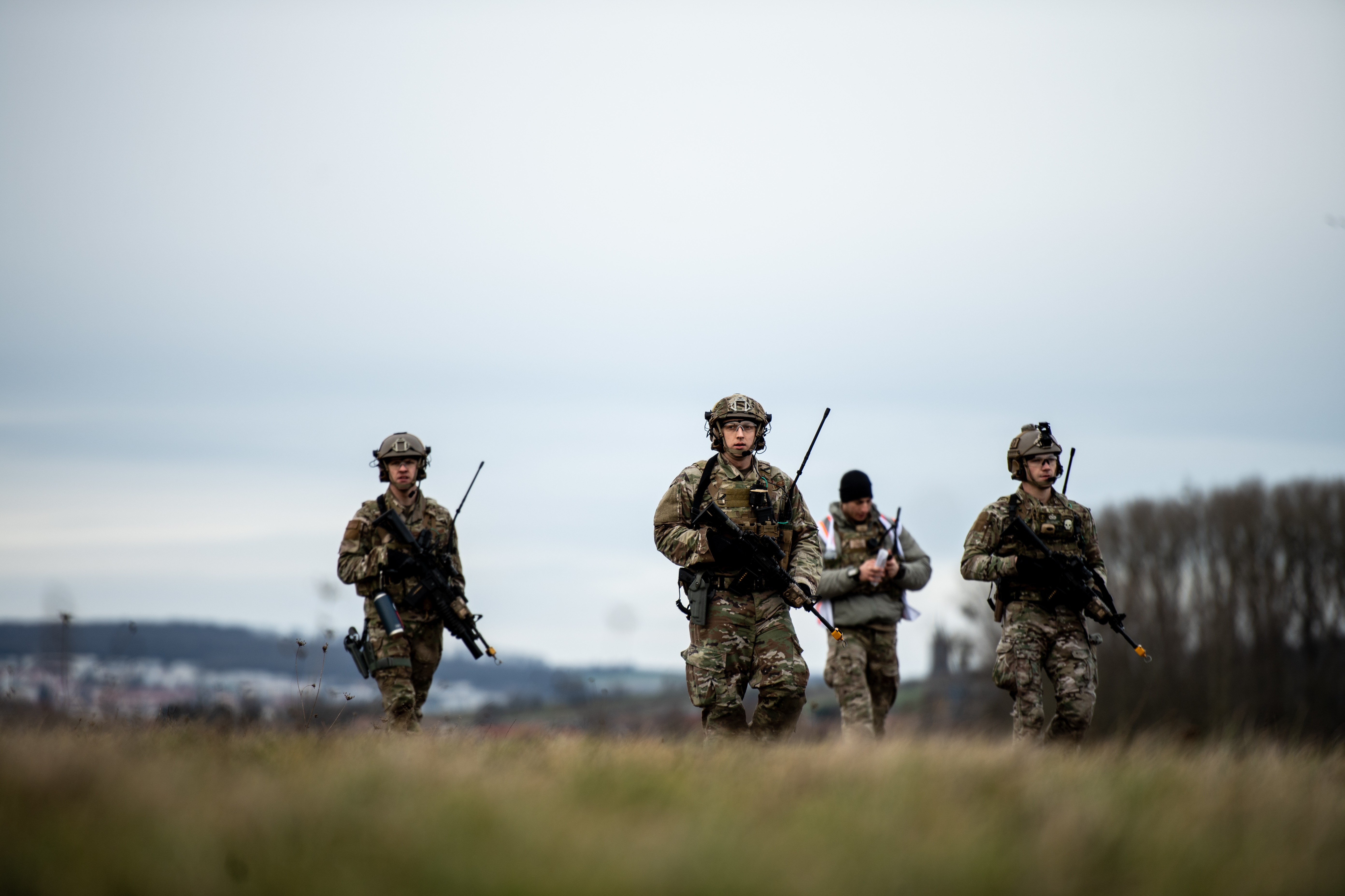 Военные ассеты. Security Force. Exercise freezing Winds 22 НАТО. 2х шеренговый Эскадрон.