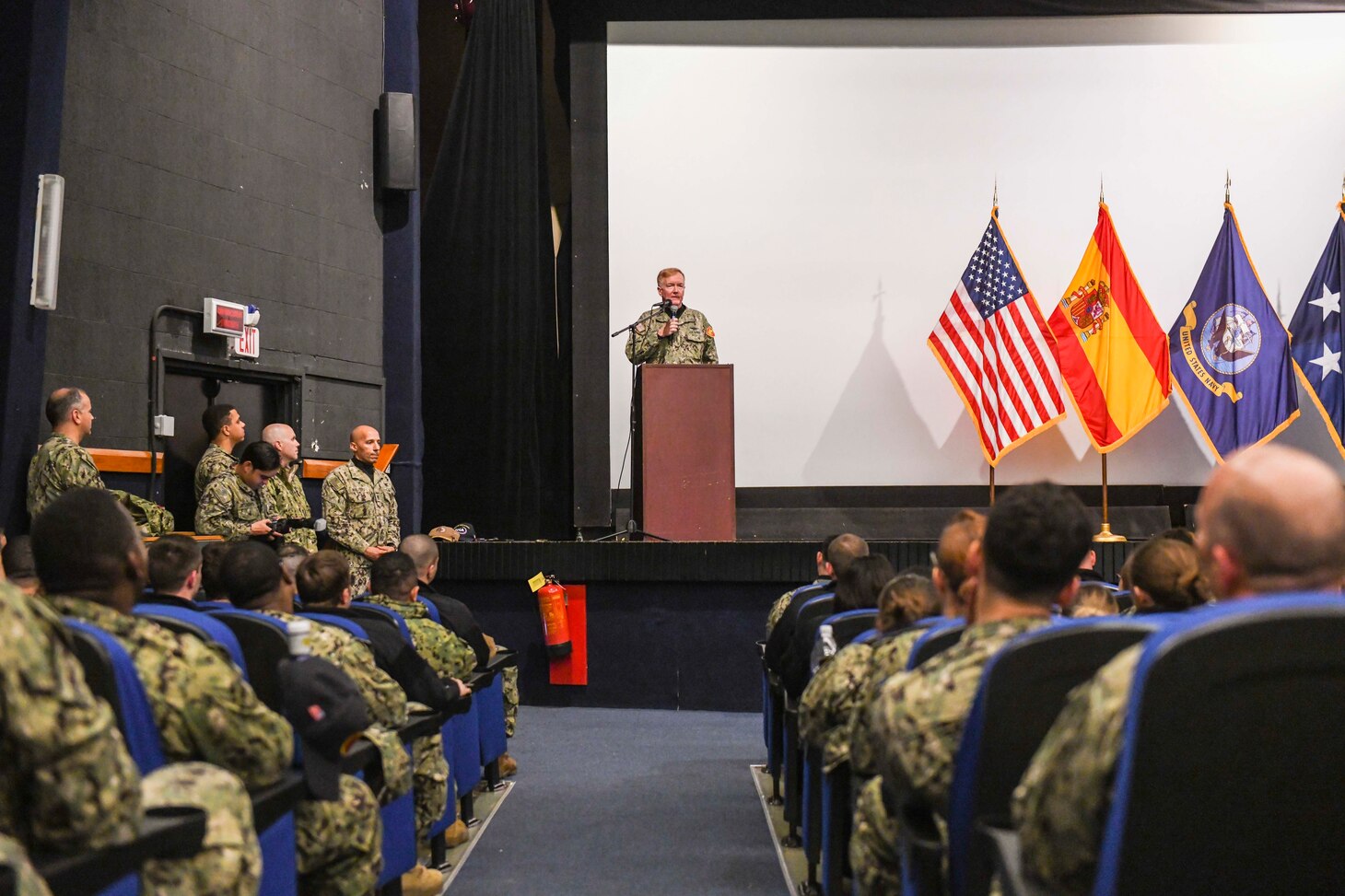 Rota; Spain; Adm. Foggo; CNE-CNA-C6F; All Hands Call