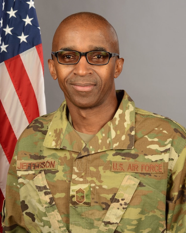 Portrait of U.S. Air Force Chief Master Sgt. James Jefferson, assigned to the 169th Logistics Readiness Squadron at at McEntire Joint National Guard Base, S.C., Dec. 19, 2019.